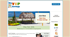 Desktop Screenshot of myvipsavings.com