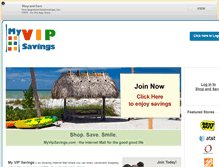 Tablet Screenshot of myvipsavings.com